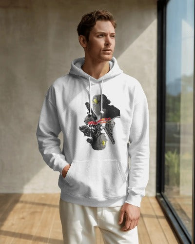 Unisex Oversized Hoodie 100% cotton, 400 GSM – soft, DTG Printed
